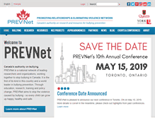 Tablet Screenshot of prevnet.ca